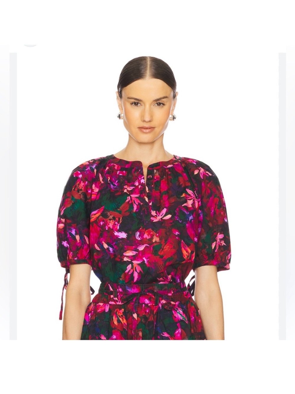 Ulla Johnson Vienne Hibiscus Blouse